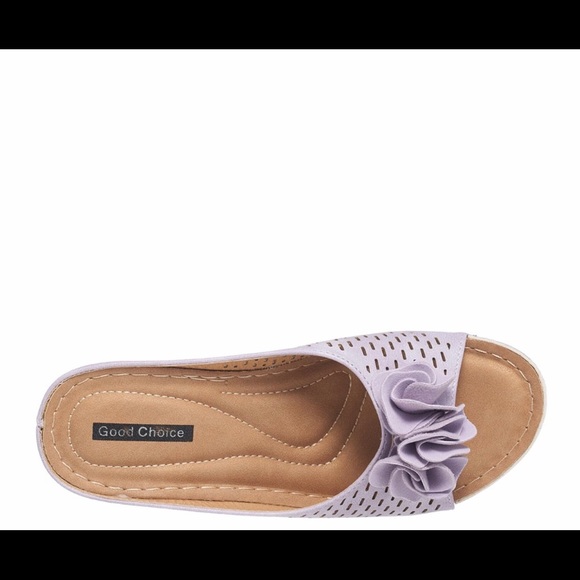 GC Shoes - Juliet Floral Wedge Sandal - Picture 4 of 6